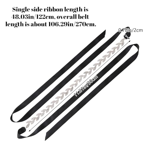 Wedding Bridal Belts, Silver Gold Rhinestone Belt Crystal Bridesmaid Sash Belt Sparkle Blackish2