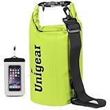 Unigear Dry Bag, Wasserdicht Taschen mit Handytasche und Gurte für Boot und Kajak, Angeln, Rafting, Schwimmen, Camping und Snowboarden, MEHRWEG