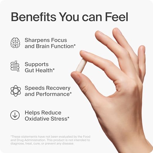 DailyH2 Molecular Hydrogen Capsules | Hydrogen Water Tablets Alternative | Easier than Hydrogen Water for Cellular Energy, Focus & Recovery | H2 for Brain, Gut & Mitochondrial Support | 60 Capsules - Image 4