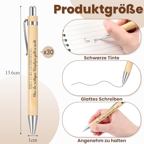 Stylo à bille rétractable en bois avec gravure dicton adieu