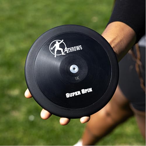 image for 4THROWS Super Spin Sports Training Discus with 85% Rim Weight with IAA
