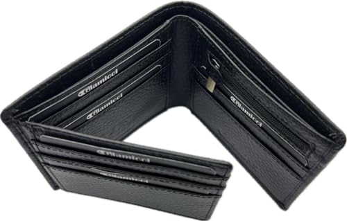 Portefeuille minimaliste pour homme en cuir véritable moderne Kf