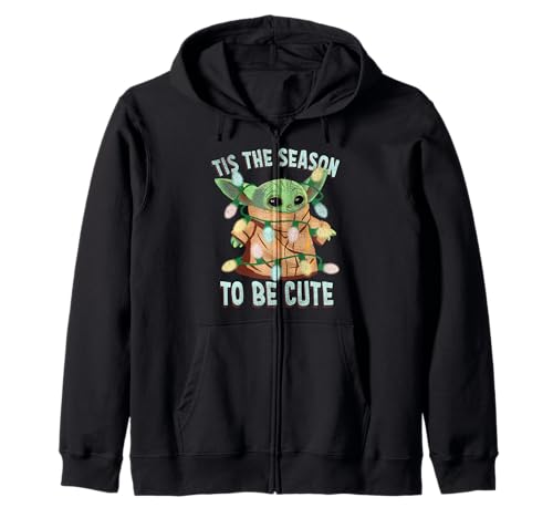 Sweat Grogu Mandalorian Christmas sweat-shirt zippé à capuche hiver pour homme et femme