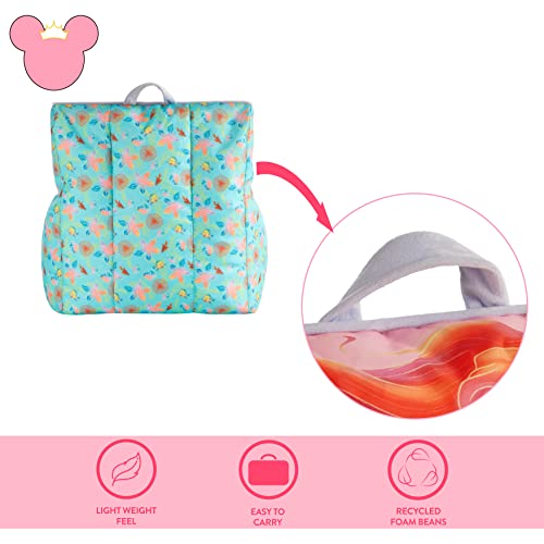 Idea Nuova Disney Little Mermaid Kids And Toddler Canvas Bean Bag Chair With Piping & Top Carry Handle #TOP3