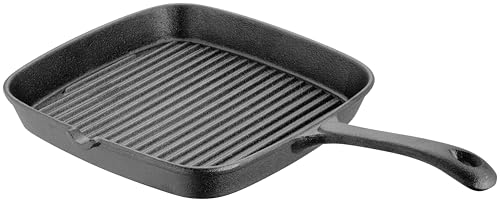 Judge Speciality Cookware Cast Iron Grill Pan, 22cm x 22cm, Induction Ready, Oven Safe - 25 Year Guarantee