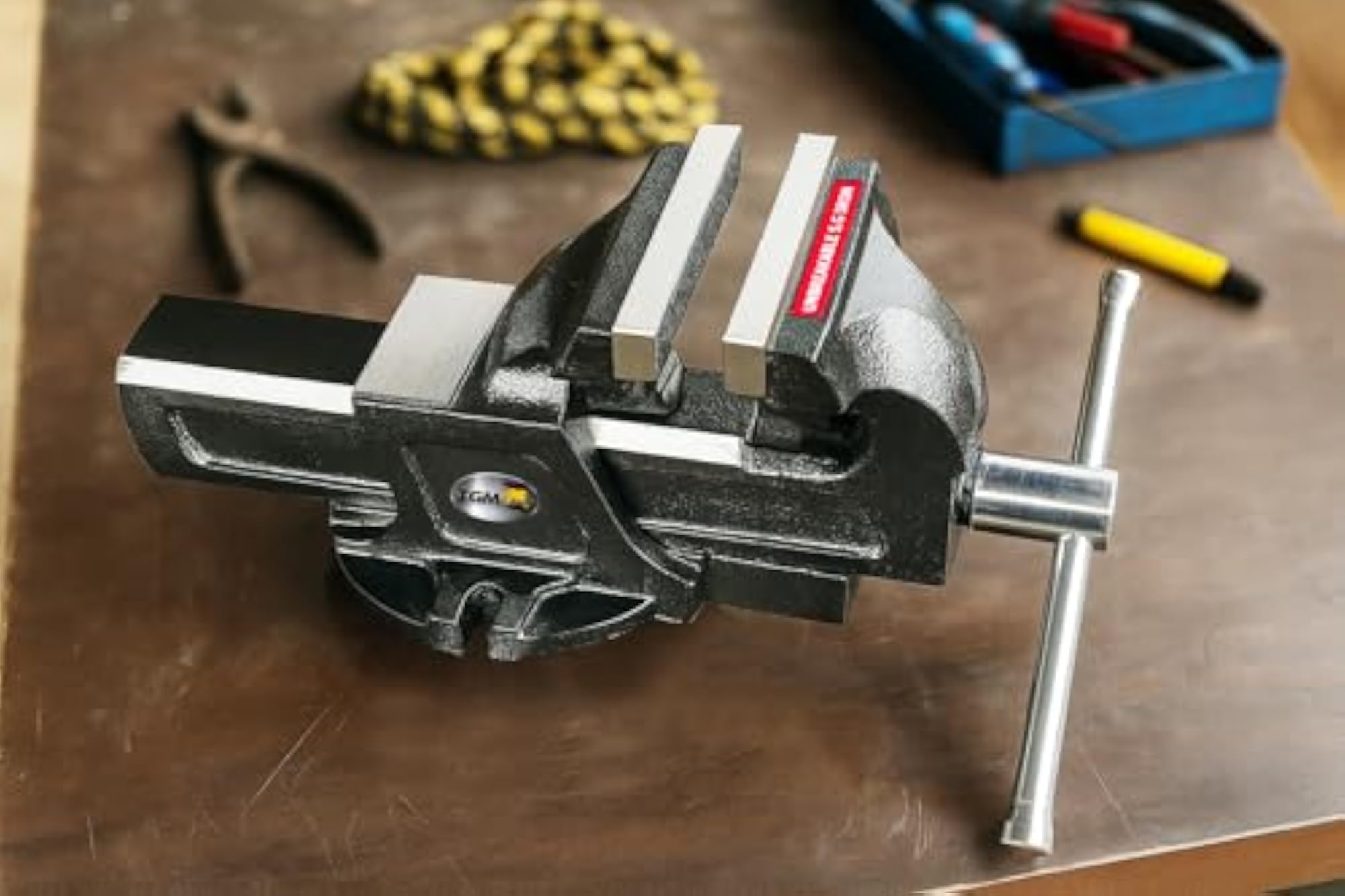 TGM METALLICS Heavy Duty Bench Vice 6 Inch Clamp