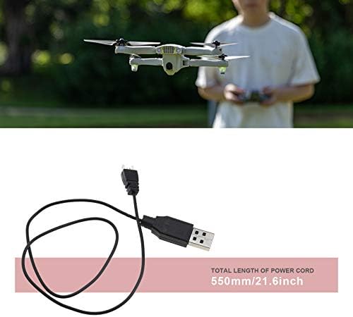 2Pcs USB Charger Cable RC LiPo Battery Power Supply Charging Cord 55cm Wire Compatible With Syma X5C X5SC X5SW H107C Quadcopter Drone