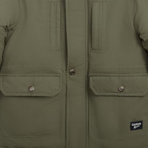 OSHKOSH B'GOSH Boys' Heavyweight Parka with Removable Hood Warm Winter Coat4