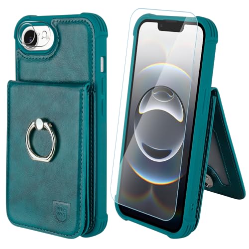 Étui coque iPhone 17e protection 12ft avec porte-monnaie Vert Minuit