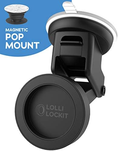 LolliLockit Magnetic Grip Car Holder for Pop Phone Mount, Dash/Window Socket Attachment by LolliLocket