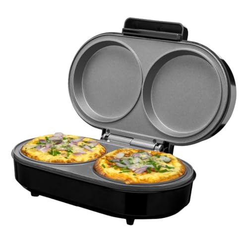Quest XL Double Omelette Maker Deep Fill Pan Makes Two Omelettes Non-Stick Easy to Clean