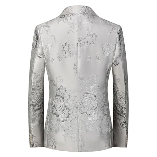 Men's Performance Stylish Blazers Floral Print Slim Versatile Suit Jacket Business Casual Plus Size Sport Coat4