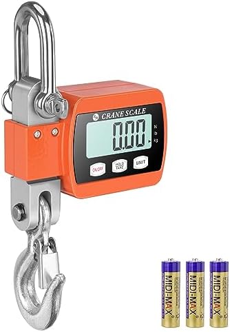 ROMECH 1100lb Digital Hanging Scale, Aluminum Crane Scale with Hooks