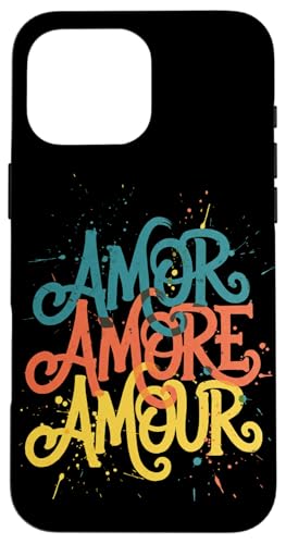 Amor Amore Amour �J���t�� ���g�� �X�}�z�P�[�X iPhone 16 Pro Max �p