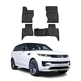 OMAC Floor Mats for Land Rover Range Rover Sport 2014-2022 Car Mats All Weather 3D Custom Fit Rubber Mat Waterproof Odorless TPE Floor Liners Laser Measured Non-Slip (Black)