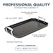 Viking Nonstick Double Burner Griddle, 19 x 11 Inch Hard Anodized Kitchen Grill Pan with Handles, Oven Safe, Works on Gas, Ceramic, and Electric Stove Top