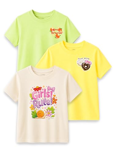 Image of Kidbea Bamboo Kids T-Shirt Ultra-Soft Premium Half Sleeve Graphic Tee for Girls, Casual Summer Wear for Toddlers & Kids