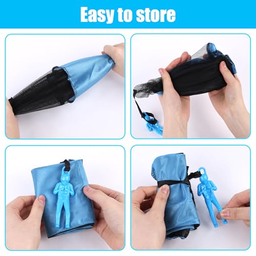 image for MCPINKY 6PCS Parachute Toys for Kids, Parachute Army Men Toy Tangle-Fr