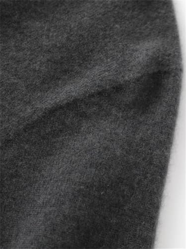 Men’s Mock Neck Pullover Sweater Merino Wool Winter Knitted Long Sleeve Casual Solid Color Top4