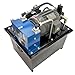 EQCOTWEA Air-Cooled Pump Station Double-End 16Gal Hydraulic Power Unit 1500W for Machine Tools | Industrial Hydraulic Power System 4.23gal/Min 220V 3-Phase