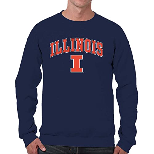 Image of NCAA College Sweatshirt Fleece Crewneck Pullover for Men and Women | Officially licensed NCAA college gameday crewneck pullover - 9 oz fleece lined sweatshirt with arch and logo design