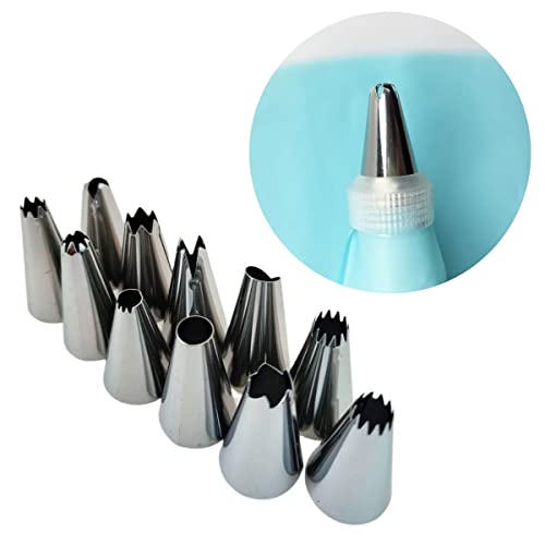 Kit Confeiteiro Weemsbox Com Saco de Silicone Para Confeitar Bolos Sobremesas 12 Bicos inox