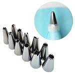 Kit Confeiteiro Weemsbox Com Saco de Silicone Para Confeitar Bolos Sobremesas 12 Bicos inox 14 41oSVlYYWtL