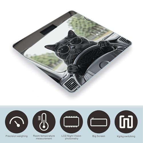 Báscula digital Black Cat para animales y personas miniatura 3