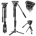 Produktbild SIRUI AM-MDP02 Video Monopod mit Fluidkopf | 188cm Aluminium Einbeinstativ für DSLR & spiegellose Kameras | Traglast 8kg, Pan-Tilt, Schnellwechselplatte | Ideal für Reise-Vlogging