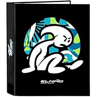 Safta EL NIÑO Green Bali - Carpeta de Folio 4 Anillas, Ideal