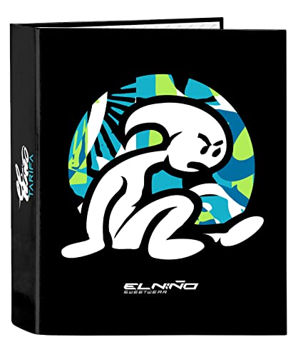 Safta EL NIÑO Green Bali - Carpeta de Folio 4 Anillas, Ideal