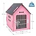 Dog House Indoor for Small Dogs or Cats, Cozy Wooden Design, Small Indoor Bed House, with Air Vents and Elevated Floor Warm Dog Cave