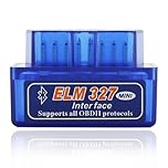 ELM-327 OBDII Car Auto Diagnostic Scanner, Mini ELM-327 OBD2 Bluetooth Scan Tool Code Reader,Car Diagnostic Scan Tool,Wireless Interface OBD II Auto Car Failure Detector for Android Windows (1PC)