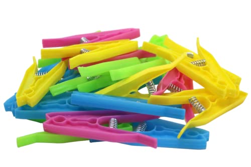 22 x fiXte Jumbo Clothes Pegs Laundry Clothing Washing Line Pins Durable Windproof Plastic Grips - Image 2