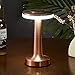 Produktbild Schnurlose Tischlampe, LED Metall USB Wiederaufladbar 1800mAh 3-Stufen Helligkeit Stufenlos Dimmbar Nachtlicht Schreibtischlampe Leselampe Für Restaurant/Schlafzimmer,Bronze