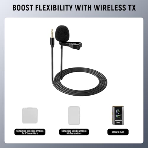Neewer 21000098 Lavalier Lapel Microphone Compatible thumb #2