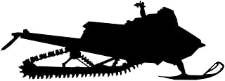 Snowmobile Silhouette LLI | Decal Vinyl Sticker | Cars Trucks Vans Walls Laptop | Black | 7.5 x 2.7 in | LLI2190