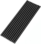 10 Pieces Mini Hot Glue Gun Sticks 7 mm by 200 mm Hot Melt Glue Sticks for DIY Art Craft, Black