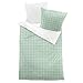 Produktbild Dormisette Mako-Satin Bettwäsche Cheltenham grün 1 Bettbezug 155 x 220 cm + 1 Kissenbezug 80 x 80 cm