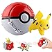 Produktbild Anime Figuren Spielzeug,Pokeball mit Figur,Werfen Sie automatisch abprallen,Kampfspielzeug für Kinder und Erwachsene,Geschenke für Kinder (Pokeball mit Figur 1)
