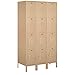 Salsbury Industries 54368TN-A 15" Four Tier Standard, 3 Wide x 6 Feet High x 18 Inches Deep, Assembled Metal Locker, Tan