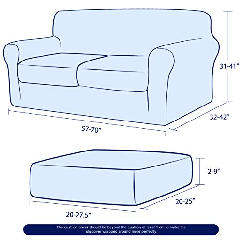 Subrtex Sofa Cover Stretch Jacquard Couch Slipcover With 2 Separate Cushion Couch Cover Geometric Patchwork Pattern Design Sofa Slipcover Furniture Protector For Pets Kids( Medium, Patchwork Green ) #TOP2