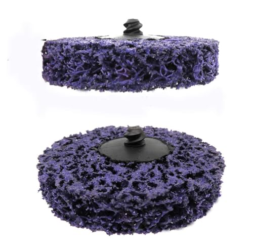 SIGNI - Signi Poly Strip Abrasive Quick Change Abrasive Disc Clean & Remove Paint Rust and Oxidation 10 Pack (Purple, 3 INCH)