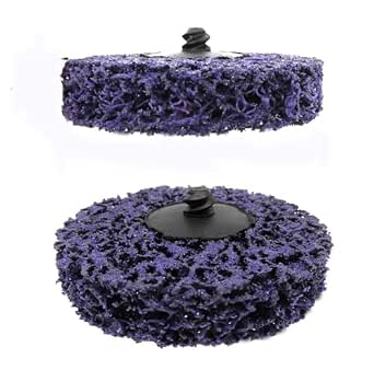 SIGNI Poly Strip Abrasive Surface Conditioning Quick-Change Rolok Disc – 3 inch, Purple, 10 pcs