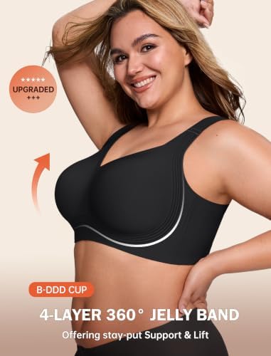 LetsJoli Jelly Bras for Women No Underwire Plus Size Push Up Supportive - 1