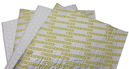 Durable Packaging Aluminum Foil Cheeseburger Sheets, 14" x 10.5" (Pack of 2500)