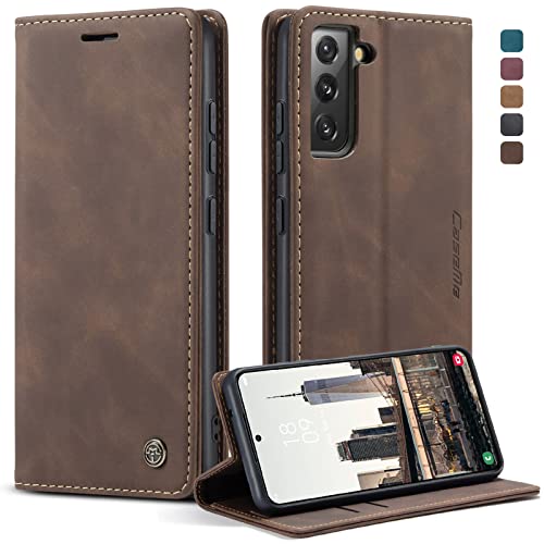 owlhold Handyhülle für iPhone klapphülle Premium hülle Weiches Vintage-Nubukleder Lederhülle