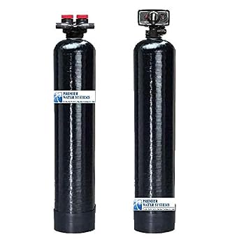Salt Free Water Conditioner | 12 GPM | + Carbon/KDF 55 Chlorine Removal Backwash Whole House Filter System