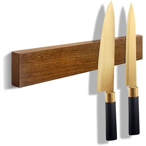 HEREOF 10" Ash Wood Magnetic Knife Holder Cover