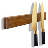 Magnetic Knife Holder Wood, 10' Knife Magnetic Strip No...